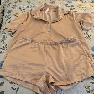 Auden Women's Cream Pajama Set